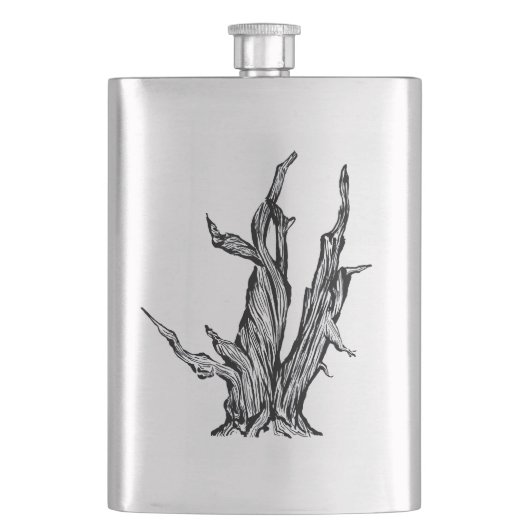 Bristlecone Kiefer Flachmann (Vorderseite)