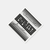 Bristles Musical Notes Personalisiert Serviette (Ecke)