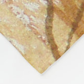 Bristles und Blüten Wasserfarbe Fleecedecke (Ecke)