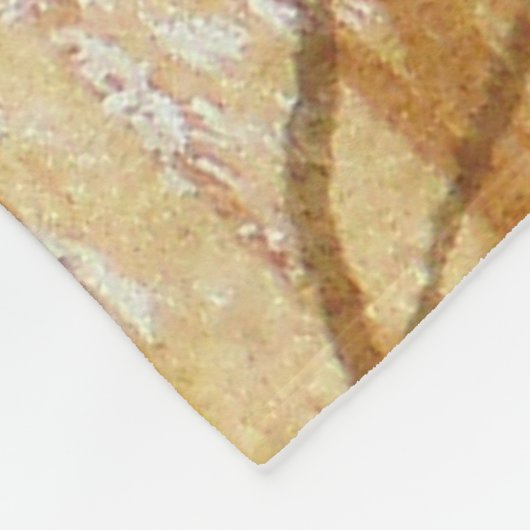 Bristles und Blüten Wasserfarbe Fleecedecke (Ecke)