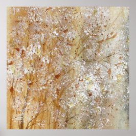 Bristles und Blüten Wasserfarbe Poster