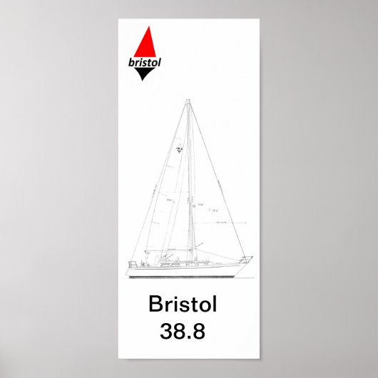 Bristol 38,8 Sloop Poster (Vorne)