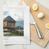 Bristol Bahnhof Bristol Virginia Geschirrtuch (Viertel Falte)