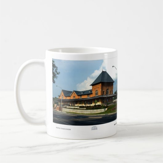 Bristol Bahnhof Bristol Virginia Kaffeetasse (Links)