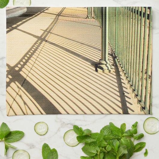 Bristol Bahnhofsplattform Wasserfarbeneffekt Geschirrtuch (Gefaltet)