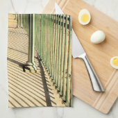 Bristol Bahnhofsplattform Wasserfarbeneffekt Geschirrtuch (Viertel Falte)