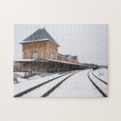 Bristol-Bahnstation im Schnee Puzzle (Horizontal)