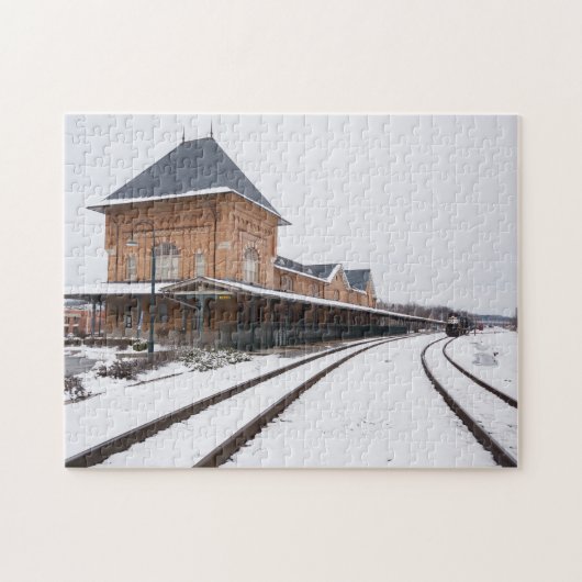Bristol-Bahnstation im Schnee Puzzle (Horizontal)