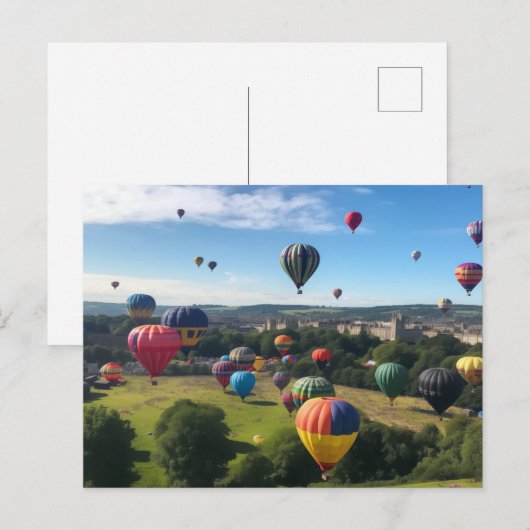 Bristol Balloon Fiesta Postkarte (Vorne/Hinten)