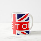 Bristol: Britische Flagge Kaffeetasse (VorderseiteRechts)
