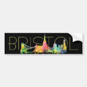 BRISTOL, BRITISCHE SKYLINE AUTOAUFKLEBER (Vorne)