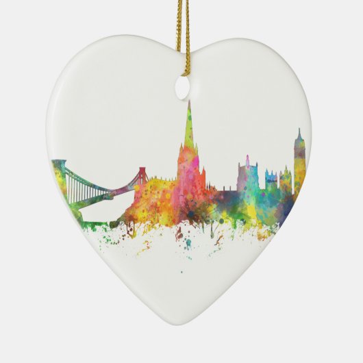 BRISTOL, BRITISCHE SKYLINE KERAMIKORNAMENT (Rechts)