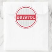 Bristol City Pride Emblem – English Identity Runder Aufkleber (Tasche)
