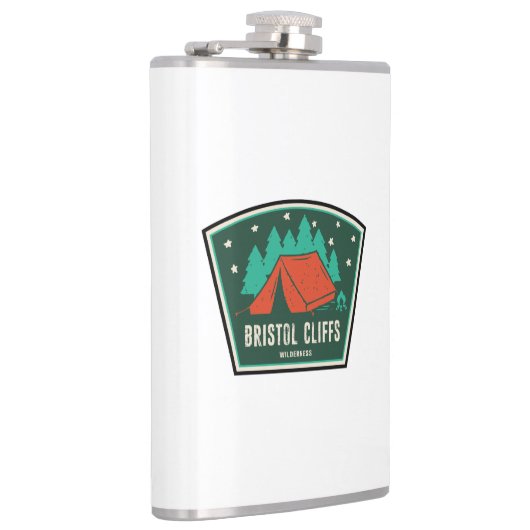 Bristol Cliffs Wilderness Vermont Camping Flachmann (Rechts)