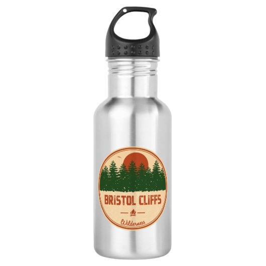 Bristol Cliffs Wilderness Vermont Edelstahlflasche (Vorderseite)