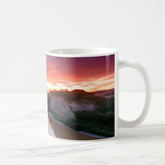 Bristol Clifton Suspension Bridge bei Sunset Tasse (Rechts)