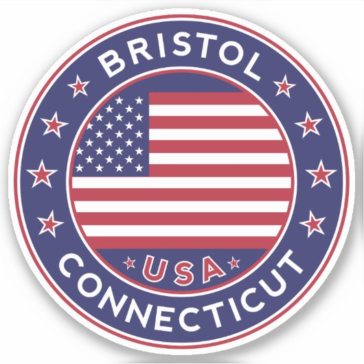 Bristol Connecticut, Bristol Aufkleber (Vorderseite)