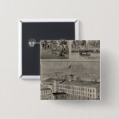 Bristol Connecticut Illustration Button (Vorne & Hinten)