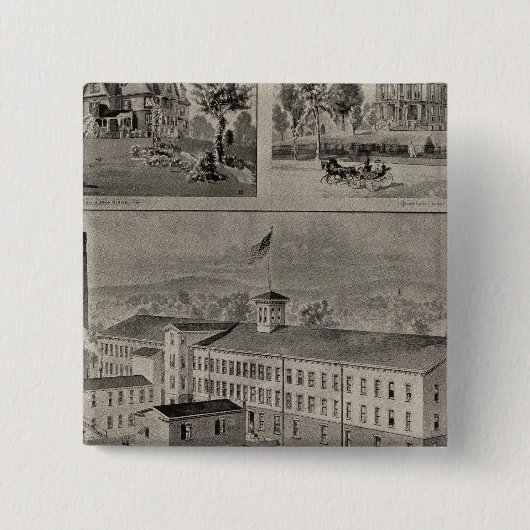 Bristol Connecticut Illustration Button (Vorderseite)