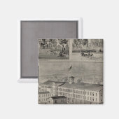 Bristol Connecticut Illustration Magnet (Vorderseite/Rückseite)
