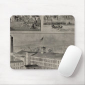Bristol Connecticut Illustration Mousepad (Mit Mouse)