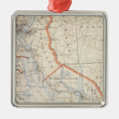 Bristol Country, Rhode Island Silbernes Ornament (Vorne)