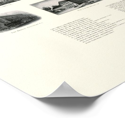 Bristol, CT Panoramic Map - 1907 Poster (Ecke)