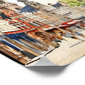 Bristol England Aquarellbilder Reisen Poster (Ecke)