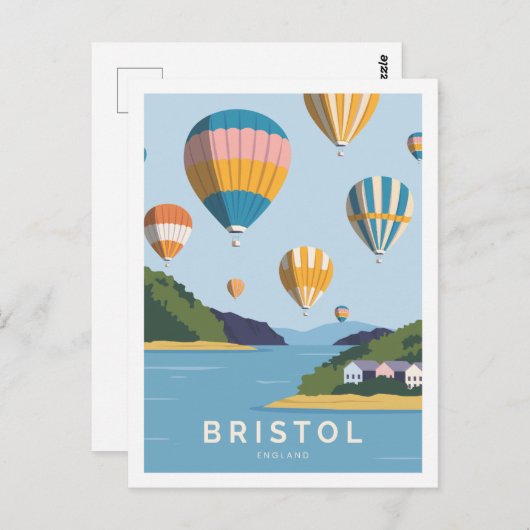 Bristol England Berühmter Reiseort Illustration Postkarte (Vorne/Hinten)