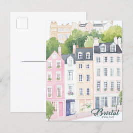 Bristol England Gouache Paint Illustration Travel Postkarte