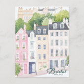 Bristol England Gouache Paint Illustration Travel Postkarte (Vorderseite)