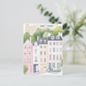 Bristol England Gouache Paint Illustration Travel Postkarte (Stehend Vorderseite)
