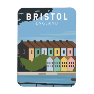 Bristol England Retro-Reise-Kunst Vintage Magnet
