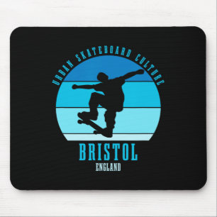 Bristol England Skateboarder Urne Skateboarding Mousepad