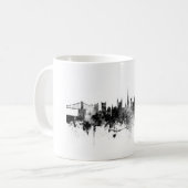 Bristol England Skyline Black White Kaffeetasse (Vorderseite Links)