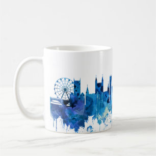 Bristol England skyline Blue Kaffeetasse