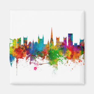 Bristol England Skyline Magnet
