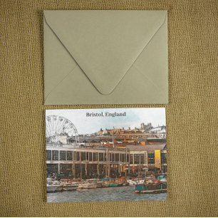 Bristol England UK Panorama View Postkarte