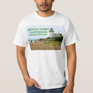 Bristol-Fähren-Leuchtturm, Rhode Island T - Shirt