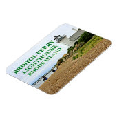 Bristol Ferry Lighthouse, Rhode Island Magnet (Linke Seite)