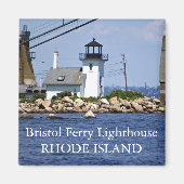Bristol Ferry Lighthouse, Rhode Island Magnet (Vorne)