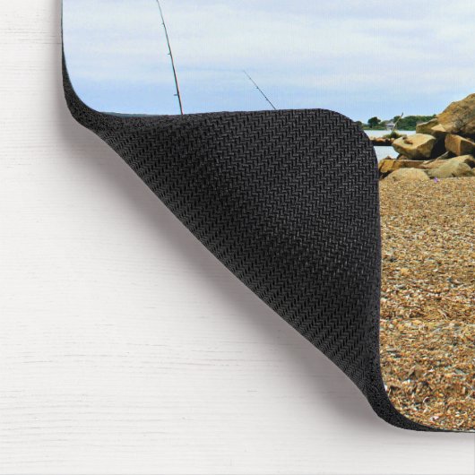 Bristol Ferry Lighthouse, Rhode Island Mousepad (Ecke)