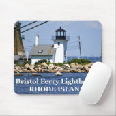 Bristol Ferry Lighthouse, Rhode Island Mousepad (Mit Mouse)