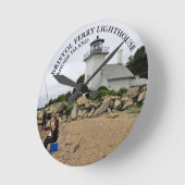 Bristol Ferry Lighthouse Rhode Island Runde Uhr (Winkel)