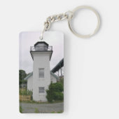 Bristol Ferry Lighthouse, Rhode Island Schlüsselanhänger (Rückseite)