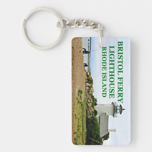 Bristol Ferry Lighthouse, Rhode Island Schlüsselanhänger (Vorderseite)