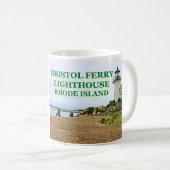 Bristol Ferry Lighthouse, Rhode Island Tasse (VorderseiteRechts)