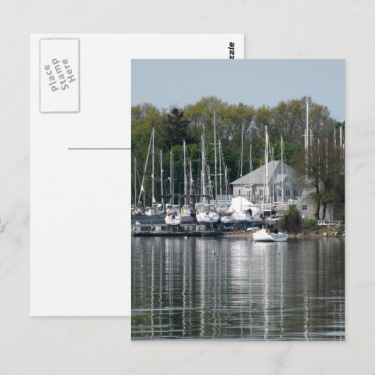 Bristol Harbor Postkarte (Vorne/Hinten)