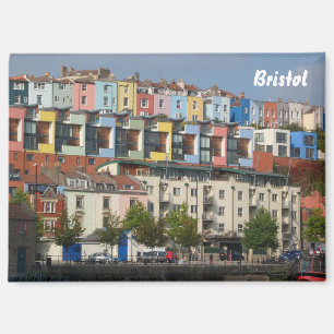 Bristol Harbourside farbenfrohe Häuser Magnet