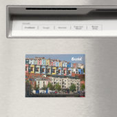 Bristol Harbourside farbenfrohe Häuser Magnet (In Situ (Geschirrspüler))